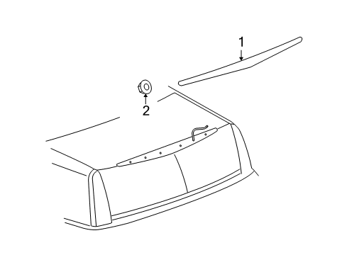 2007 Cadillac DTS High Mount Lamps Diagram