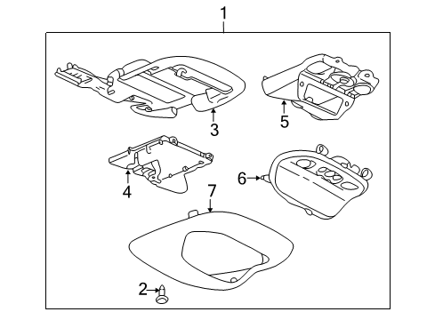 2005 Chevy Impala Overhead Console Diagram 1 - Thumbnail