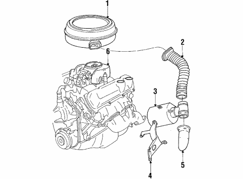 1984 GMC Caballero Air Intake Diagram