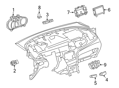 2015 Buick Encore A/C & Heater Control Units Diagram