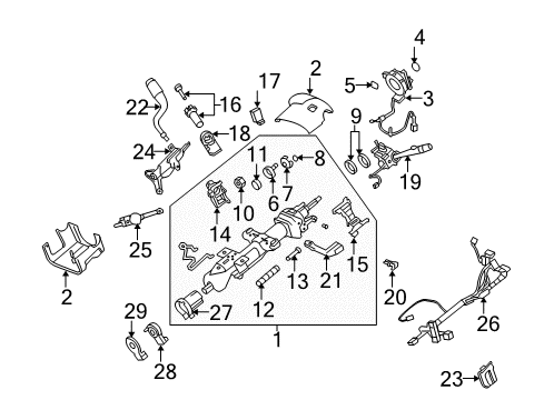 2007 Cadillac Escalade Lever Assembly, Automatic Transmission Control Diagram for 15775837