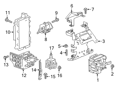 2018 Cadillac CT6 Inverter Cooling Components Diagram