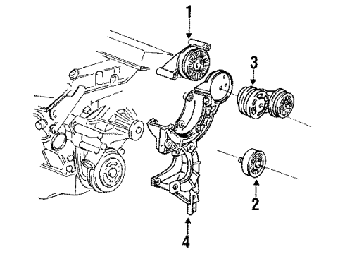 2000 GMC Yukon Belts & Pulleys, Maintenance Diagram 2 - Thumbnail