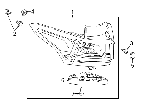 2022 Chevy Traverse Tail Lamps Diagram