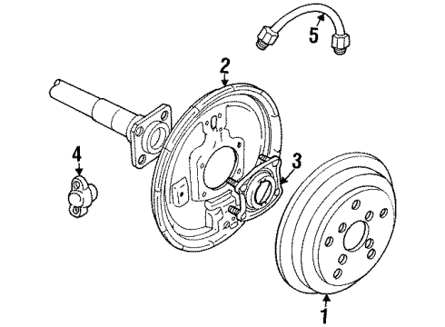 1998 Chevy Tracker DRUM Diagram for 30016444