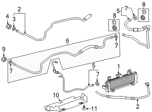 2015 Chevy Silverado 2500 HD Trans Oil Cooler Diagram 2 - Thumbnail