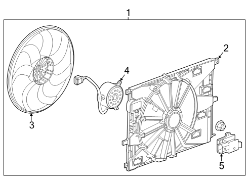 2024 Chevy Trax Cooling Fan Diagram