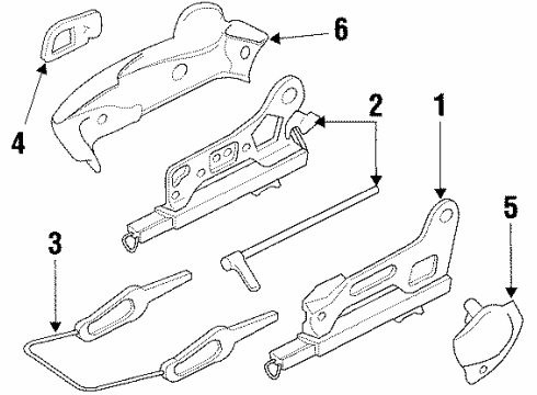 1999 Pontiac Grand Prix Panel Assembly, Passenger Seat Side 2-Way Mnl *V/D Sapphire Diagram for 16793071