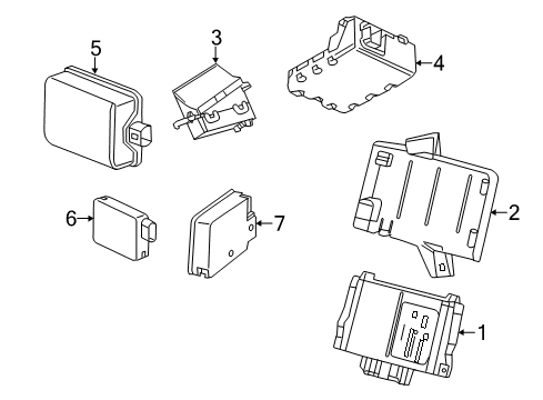 2017 Cadillac CTS Electrical Components Diagram 2 - Thumbnail