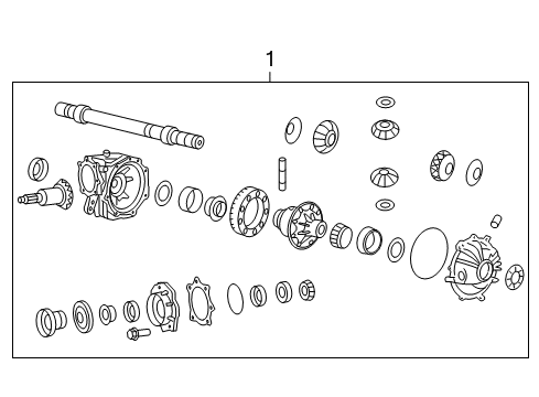 2005 Cadillac STS Carrier & Front Axles Diagram