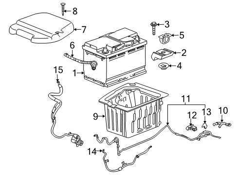 2008 GMC Acadia Battery Diagram