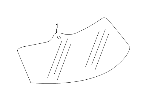 2021 Cadillac XT5 Window Assembly, Rear Diagram for 84815490