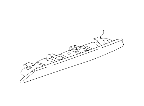 2022 GMC Acadia High Mount Lamps Diagram