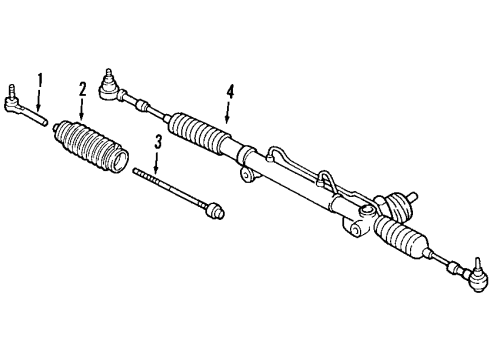 2006 Cadillac CTS P/S Pump & Hoses, Steering Gear & Linkage Diagram 1 - Thumbnail