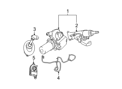 2008 Chevy HHR Steering Column & Wheel, Steering Gear & Linkage Diagram 2 - Thumbnail