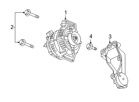 2006 Cadillac SRX Alternator Diagram 2 - Thumbnail