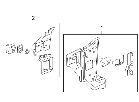 2007 Cadillac STS Hinge Pillar Diagram