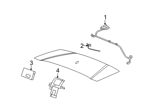 2005 Chevy Corvette Antenna & Radio Diagram 1 - Thumbnail