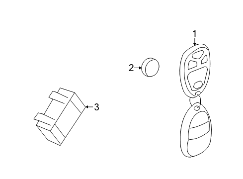 2008 Saturn Outlook Keyless Entry Components Diagram