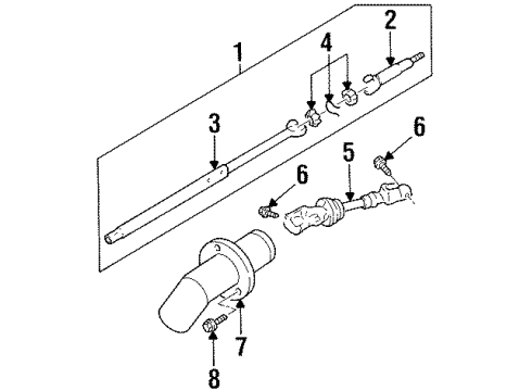 2001 Chevy Lumina Shaft & Internal Components Diagram