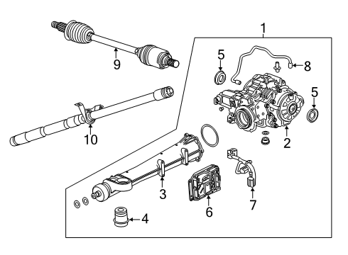 2016 Buick Envision Axle & Differential - Rear Diagram 1 - Thumbnail