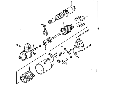 1991 GMC G3500 Starter Diagram 1 - Thumbnail