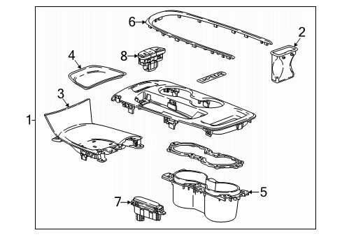 2019 Chevy Malibu Center Console Diagram 2 - Thumbnail