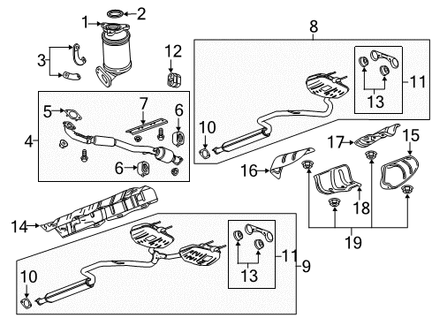 2015 Chevy Impala CONVERTER ASM,W/UP 3WAY CTLTC (KIT) Diagram for 19420231