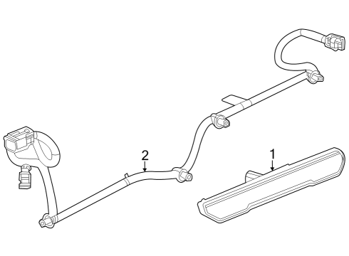 2024 GMC Sierra 2500 HD Side Marker Lamps Diagram