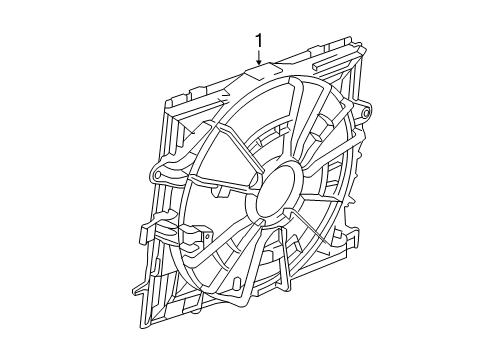 2016 Cadillac ATS Cooling System, Radiator, Water Pump, Cooling Fan Diagram 12 - Thumbnail