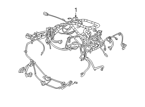 2009 Cadillac CTS Harness Assembly, Engine Wiring Diagram for 20759960