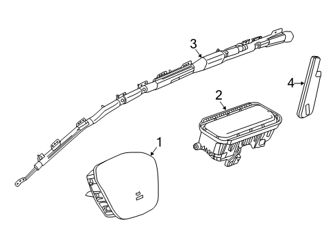 2016 GMC Canyon Air Bag Components Diagram 1 - Thumbnail