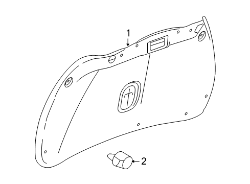 2012 Chevy Camaro Interior Trim - Trunk Lid Diagram 2 - Thumbnail