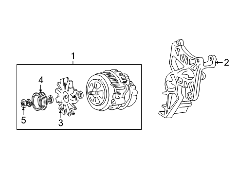 1995 Chevy C2500 Alternator Diagram 2 - Thumbnail