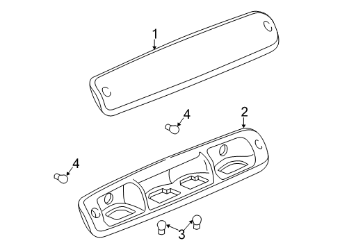 1999 Chevy Silverado 2500 High Mount Lamps Diagram