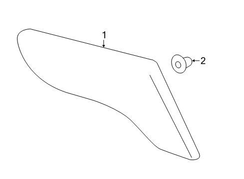 2021 Chevy Bolt EV Lamp Assembly, Rear Body Structure Aux Sig Diagram for 42787661