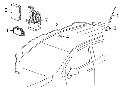 2022 Chevy Trax Communication System Components Diagram