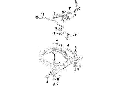 1992 Chevy Lumina APV Knuckle Steering Diagram for 18060589