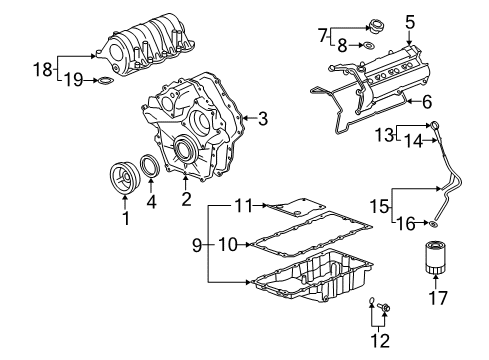 2007 Cadillac XLR Indicator Assembly, Oil Level Diagram for 12585399