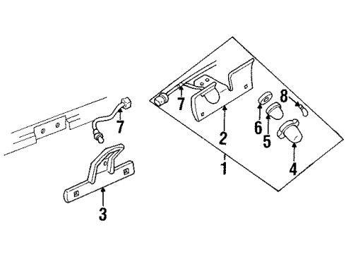 1990 Chevy K2500 License Lamps Diagram 2 - Thumbnail