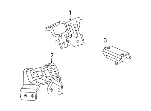 2006 Chevy Avalanche 2500 Engine & Trans Mounting Diagram 2 - Thumbnail