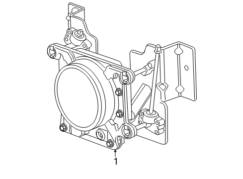 2010 Cadillac STS Module Assembly, Cruise Control (W/ Vehicle Dist Sensor) Diagram for 25836974