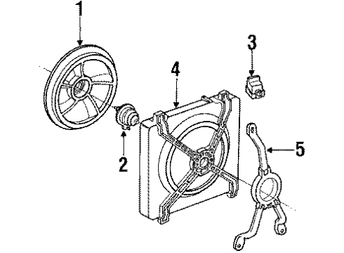 1985 Chevy Celebrity Cooling System, Radiator, Water Pump, Cooling Fan Diagram