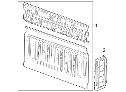 2023 Chevy Colorado Back Panel Diagram