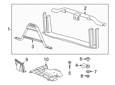 2007 Chevy Silverado 1500 Classic Radiator Support Diagram