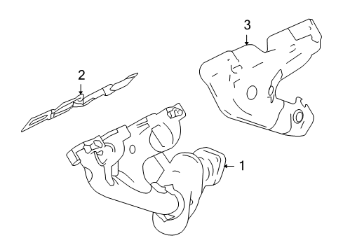 2008 Cadillac XLR Exhaust Manifold Diagram 1 - Thumbnail