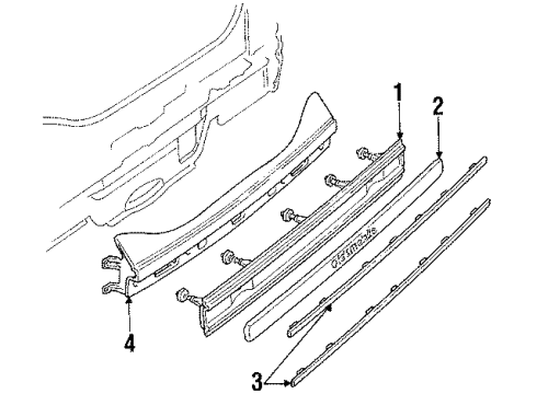 1985 Oldsmobile Cutlass Ciera Backup & License Lamps Diagram 2 - Thumbnail