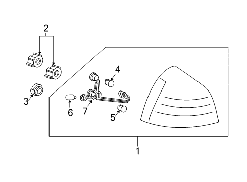 2007 Pontiac Grand Prix Tail Lamps Diagram