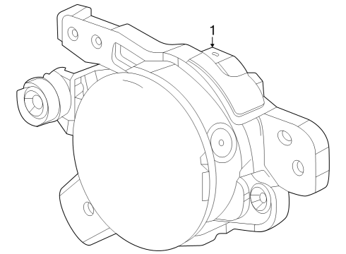 2023 GMC Canyon Fog Lamps Diagram