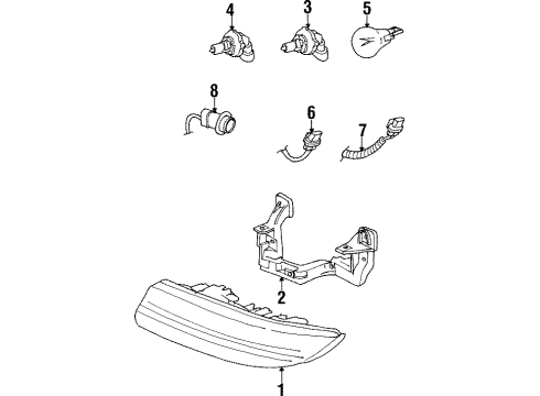 2000 Saturn SC2 Bulbs Diagram